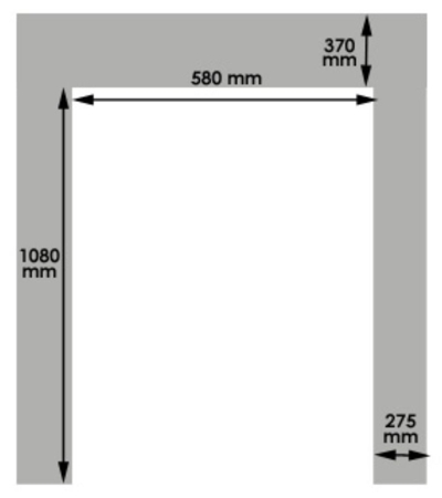 Stół podnośny niskoprofilowy w kształcie litery „U” (udźwig: 1000 kg, wymiary platformy: 1140x1450 mm, wysokość podnoszenia min/max: 85-860 mm) 310529