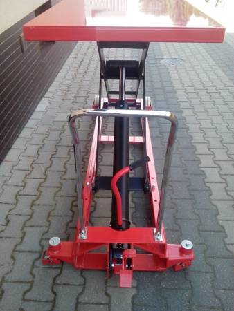 Wózek paletowy stołowy (udźwig: 1000 kg, wymiary platformy: 2035x750 mm, wysokość podnoszenia min/max: 360-1360 mm) 00563276