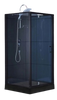 Calbati Kabina prysznicowa narożna 90x90 niski czarna brodzik 23178257